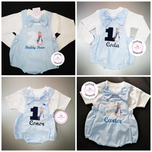 Load image into Gallery viewer, Peter Bunny Romper Birthday Outfit 0m -24 months