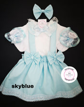 Load image into Gallery viewer, Plain Pinafore Two Strap Dress Whole Outfit Newborn - 10 years