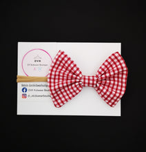 Load image into Gallery viewer, Gingham Baby Headband 3.5 inch