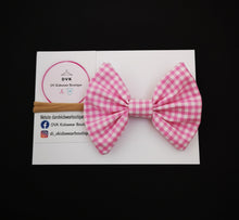 Load image into Gallery viewer, Gingham Baby Headband 3.5 inch