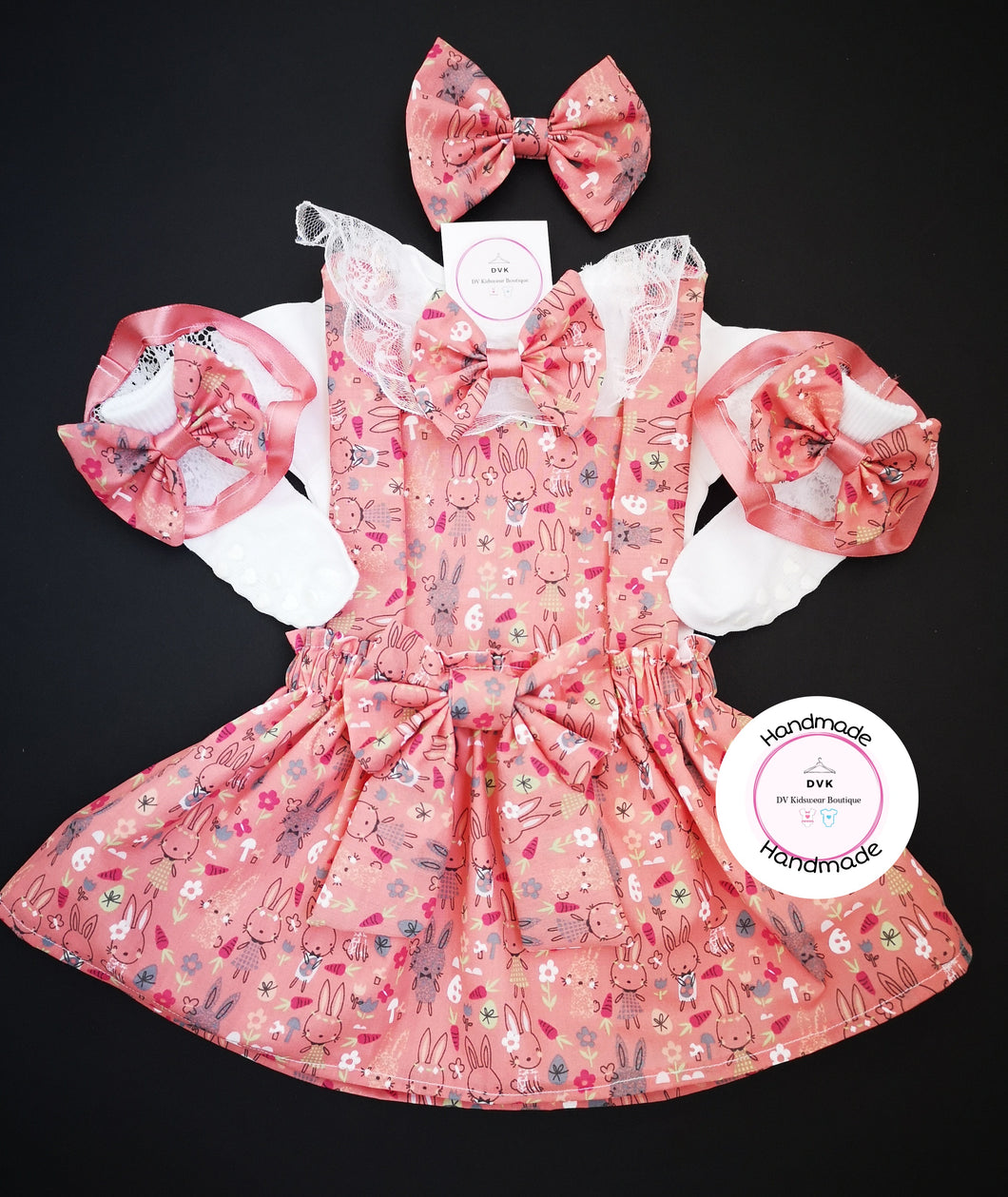 Coral Bunny Easter Outfits 0m - 10 years