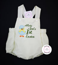 Load image into Gallery viewer, Egg Chick Easter Romper Outfit 0m -24 months