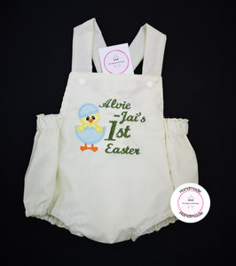 Egg Chick Easter Romper Outfit 0m -24 months