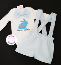 Load image into Gallery viewer, Easter Bunny Dungaree Short Whole Outfit Newborn - 5 years