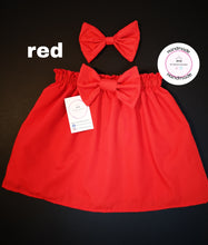 Load image into Gallery viewer, Plain Skirt and Hairbow Newborn - 10 years