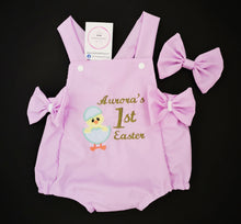 Load image into Gallery viewer, Egg Chick Easter Romper Outfit  0m - 24 months