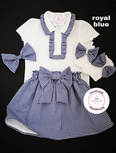 Gingham Skirts Uniform Outfit 2 years - 13 years