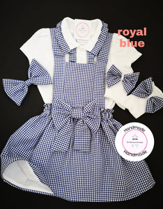 Gingham Pinafore Dress School Uniform Outfit 2 years - 13 years