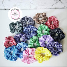 Load image into Gallery viewer, Gingham Scrunchies