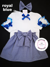 Load image into Gallery viewer, Gingham Skirt Whole Outfit Newborn - 10 years