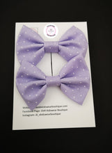 Load image into Gallery viewer, Dotty Pigtail Bow 2 piece 3.5 inch