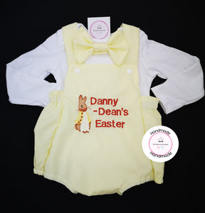 Peter Bunny Easter Romper Outfit 0m -24 months