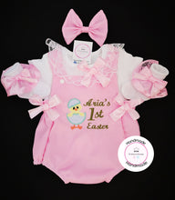 Load image into Gallery viewer, Egg Chick Easter Romper Outfit  0m - 24 months