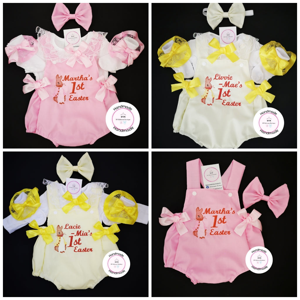 Flopsy Bunny Easter Romper Outfit  0m - 24 months