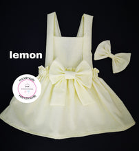 Load image into Gallery viewer, Dotty Pinafore Dress and Hairbow 0m - 10 years