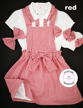 Load image into Gallery viewer, Gingham Pinafore Dress School Uniform Outfit 2 years - 13 years