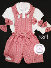 Load image into Gallery viewer, Gingham Playsuit School Uniform Outfit 2 years - 13 years