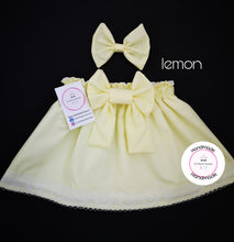 Load image into Gallery viewer, Plain Skirt and Hairbow Newborn - 10 years