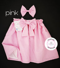 Load image into Gallery viewer, Gingham Skirt and Hairbow 0m - 13 years