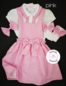 Gingham Pinafore Dress School Uniform Outfit 2 years - 13 years