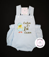 Load image into Gallery viewer, Egg Chick Easter Romper Outfit 0m -24 months