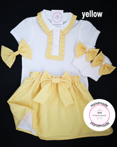 Gingham Skirts Uniform Outfit 2 years - 13 years