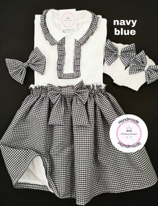 Gingham Skirts Uniform Outfit 2 years - 13 years