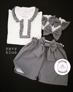 Gingham Short Uniform Outfit 2 years - 10 years