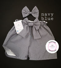 Load image into Gallery viewer, Gingham Short and Hairbow 0m - 10 years