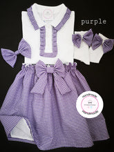 Load image into Gallery viewer, Gingham Skirts Uniform Outfit 2 years - 13 years