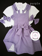 Load image into Gallery viewer, Gingham Pinafore Dress School Uniform Outfit 2 years - 13 years