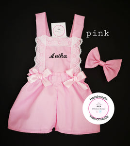 Plain Playsuit Personalised Outfit 0m - 10 years