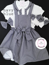 Load image into Gallery viewer, Gingham Pinafore Dress School Uniform Outfit 2 years - 13 years