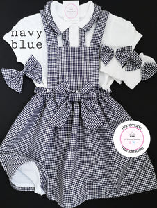 Gingham Pinafore Dress School Uniform Outfit 2 years - 13 years