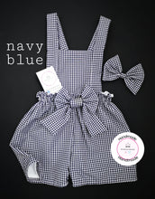 Load image into Gallery viewer, Gingham Playsuit and Hairbow 0m - 10 years