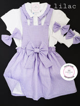 Load image into Gallery viewer, Gingham Pinafore Dress School Uniform Outfit 2 years - 13 years