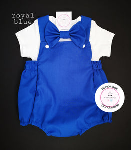 Plain boys romper outfit 0m-24 months