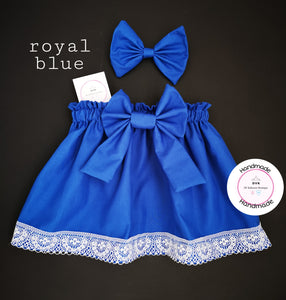 Plain Skirt and Hairbow Newborn - 10 years