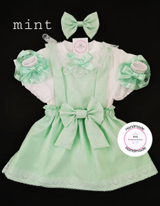 Plain Pinafore Square Dress Outfit 0m - 10 years