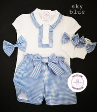 Load image into Gallery viewer, Gingham Short Uniform Outfit 2 years - 10 years