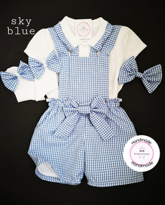 Gingham Playsuit School Uniform Outfit 2 years - 13 years