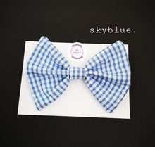 Load image into Gallery viewer, Gingham Bow