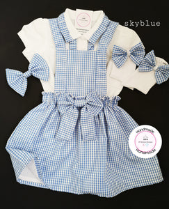 Gingham Pinafore Dress School Uniform Outfit 2 years - 13 years