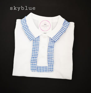 Gingham School Polo Shirts 3 years - 13 years