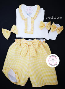 Gingham Short Uniform Outfit 2 years - 10 years