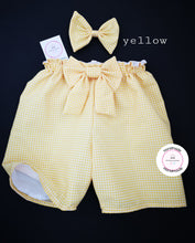 Load image into Gallery viewer, Gingham Short and Hairbow 0m - 10 years
