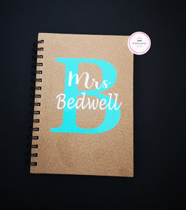 Personalised Initial Notebook