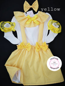 Gingham Two Strap Dress Outfit Newborn - 10 years