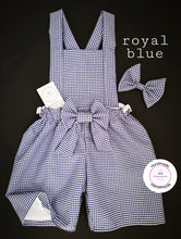 Load image into Gallery viewer, Gingham Playsuit and Hairbow 0m - 10 years