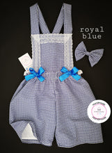 Load image into Gallery viewer, Gingham Playsuit and Hairbow 0m - 10 years